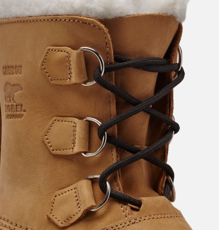 Sorel Barn Vinterkängor Brun/Svarta - Youth Caribou™ - YNW-372061